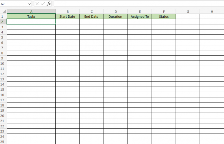 Creating A Project Plan In Excel Step By Step Guide