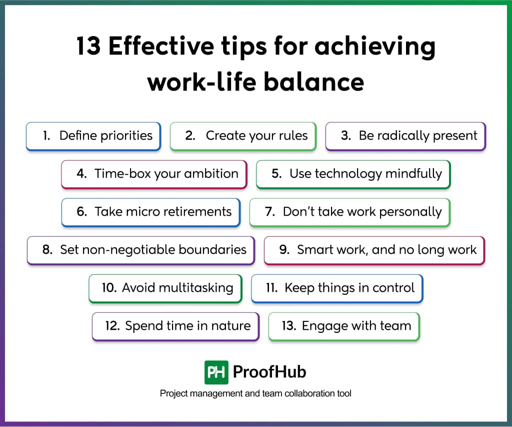 13 Effective tips for achieving work-life balance