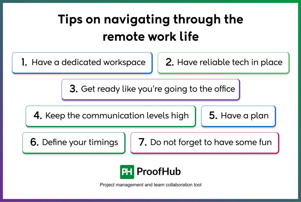 Tips on navigating through the remote work life