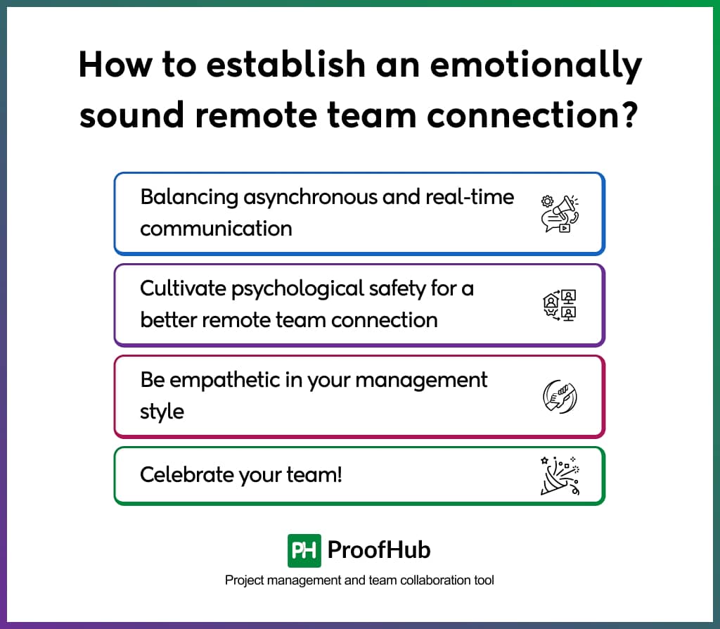 How to establish an emotionally sound remote team connection