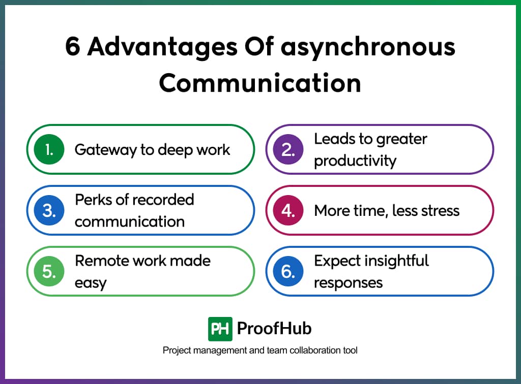 6 advantages of asynchronous communication