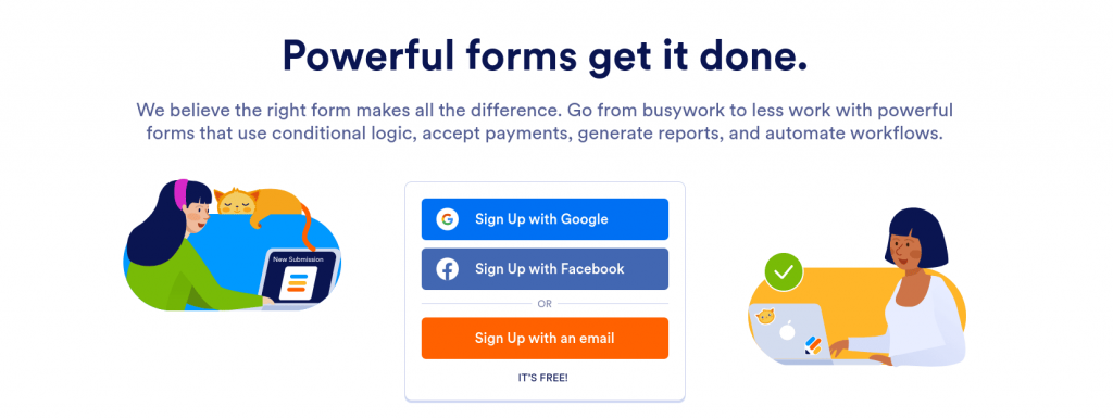 Powerful form builder tool - Jotform
