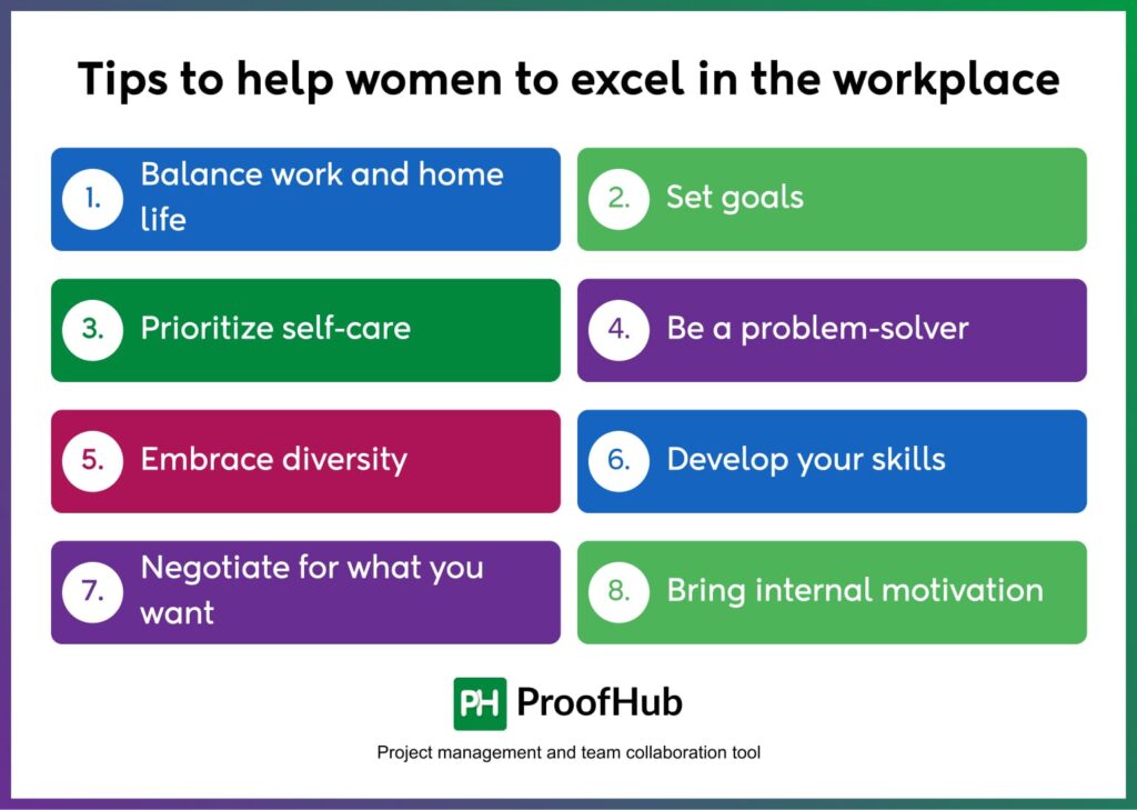 Tips to help women to excel in the workplace
