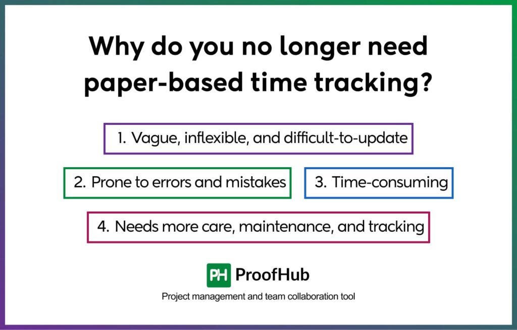 Why do you no longer need paper-based time tracking