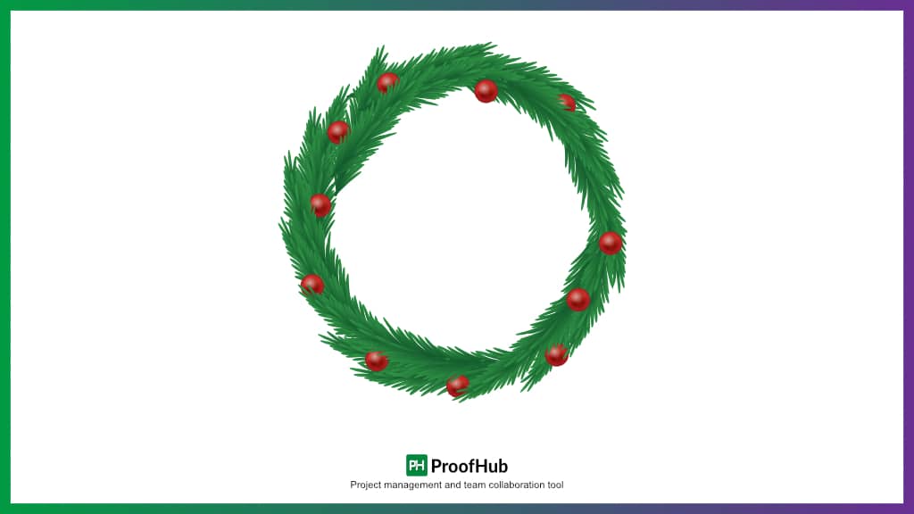 Create a festive photo wreath