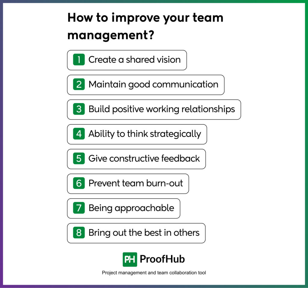 How to improve your team management