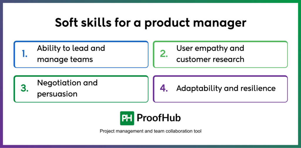 Soft skills for a product manager