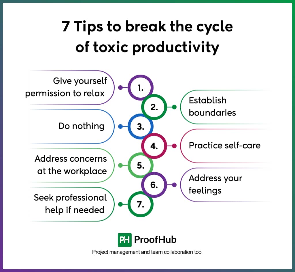 tips to break the cycle of toxic productivity