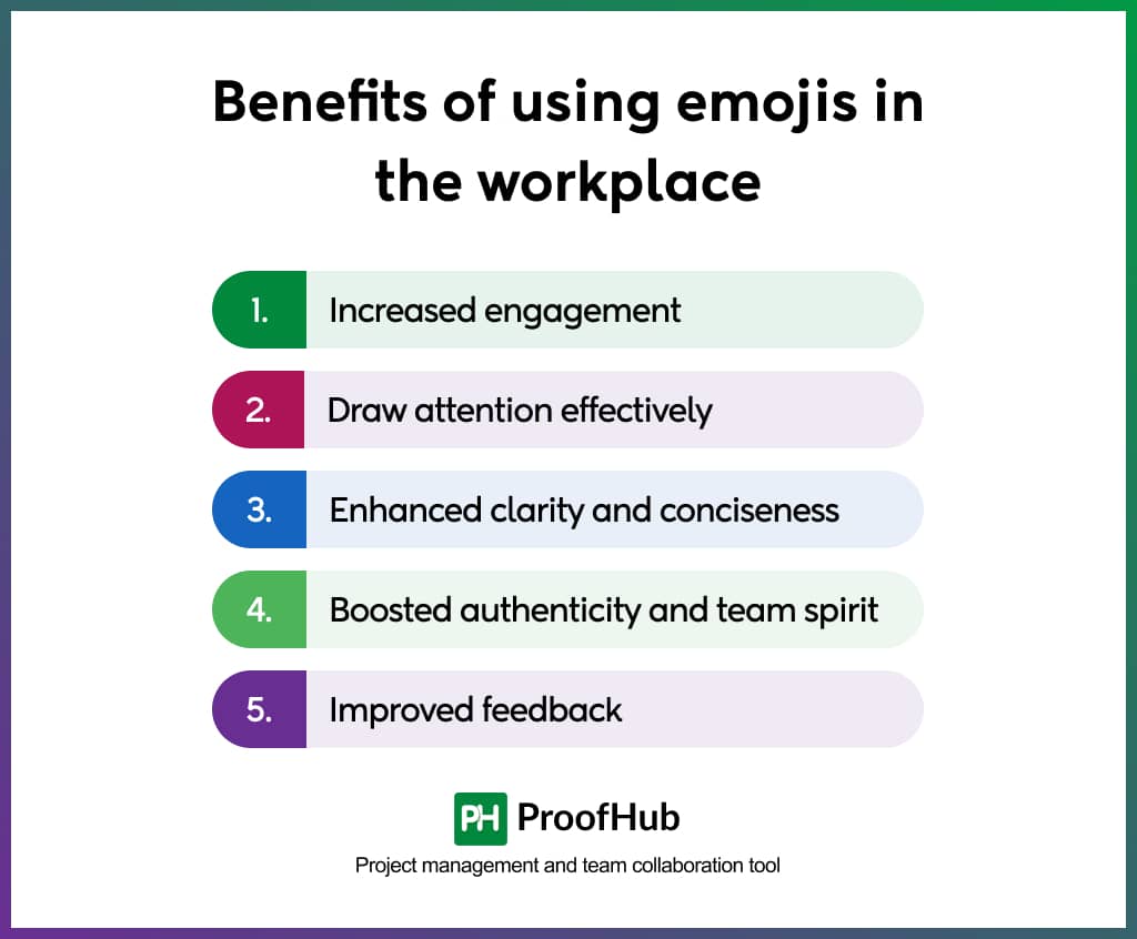 Benefits of using emojis in the workplace