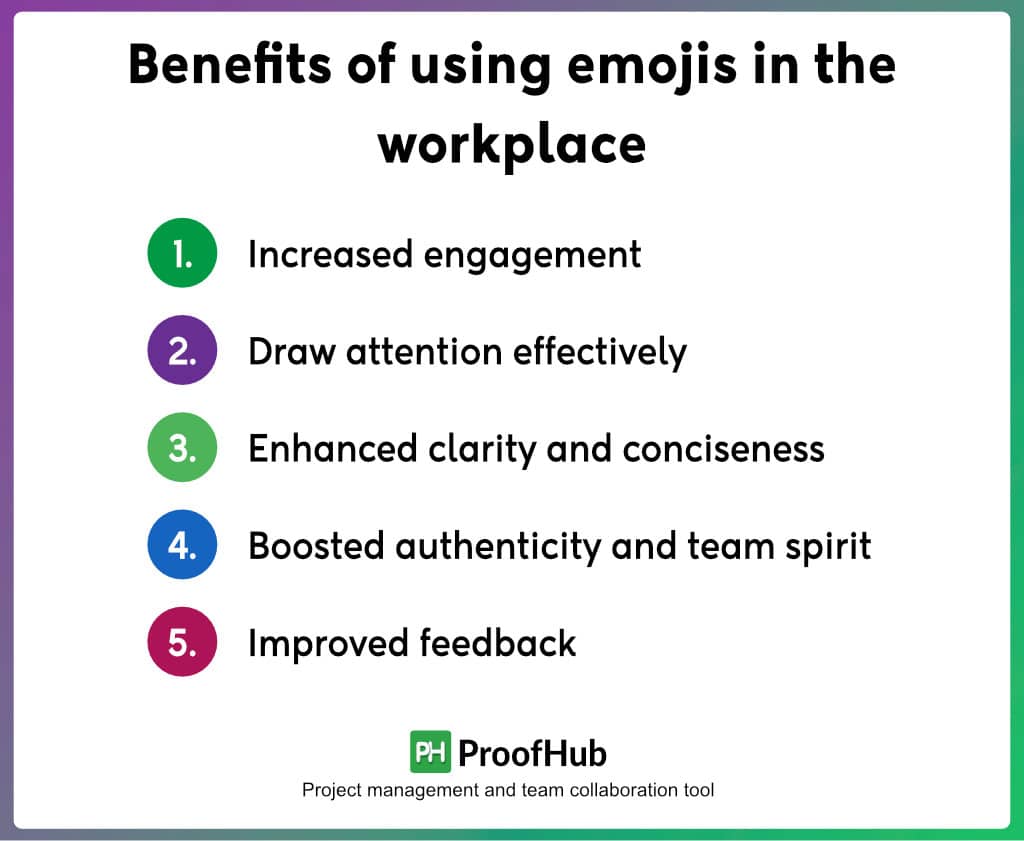 Benefits of using emojis in the workplace