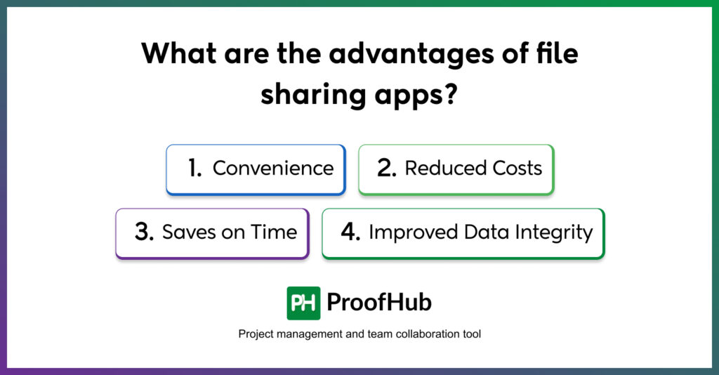 advantages of file sharing apps