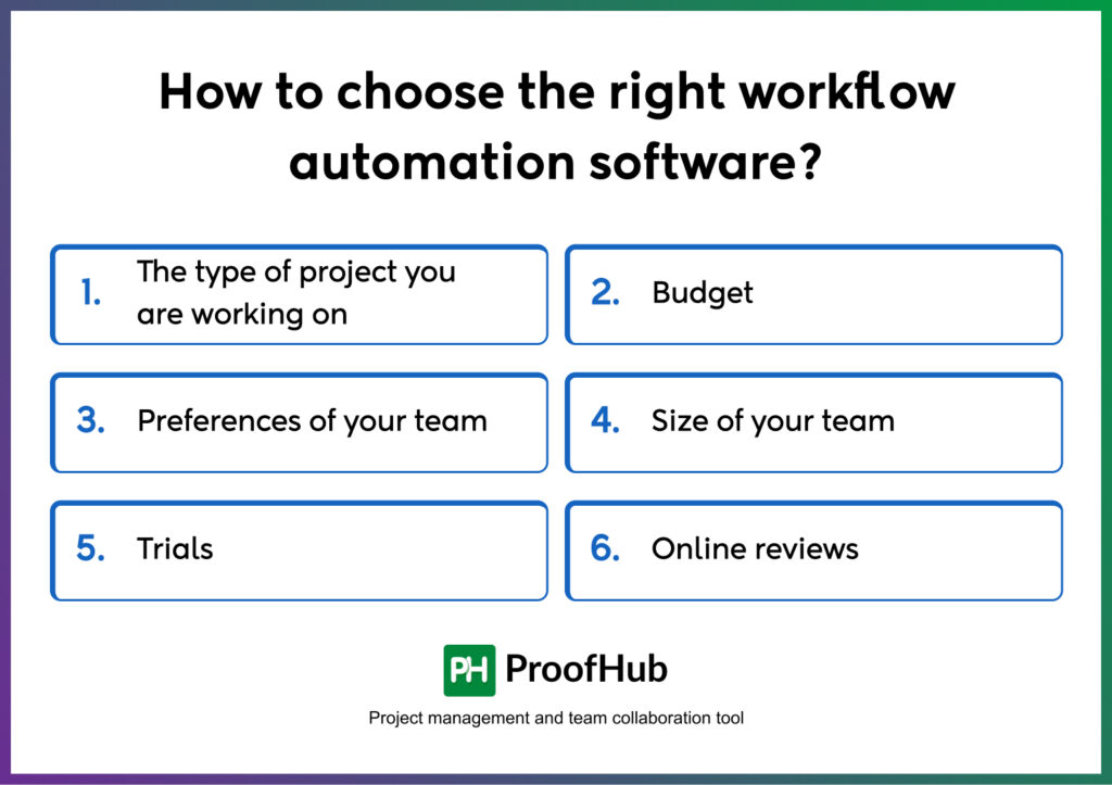 How to choose the right workflow automation software