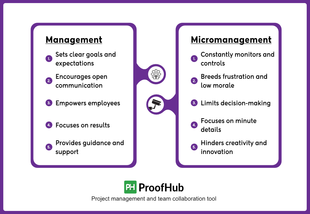 Management vs micromanagement