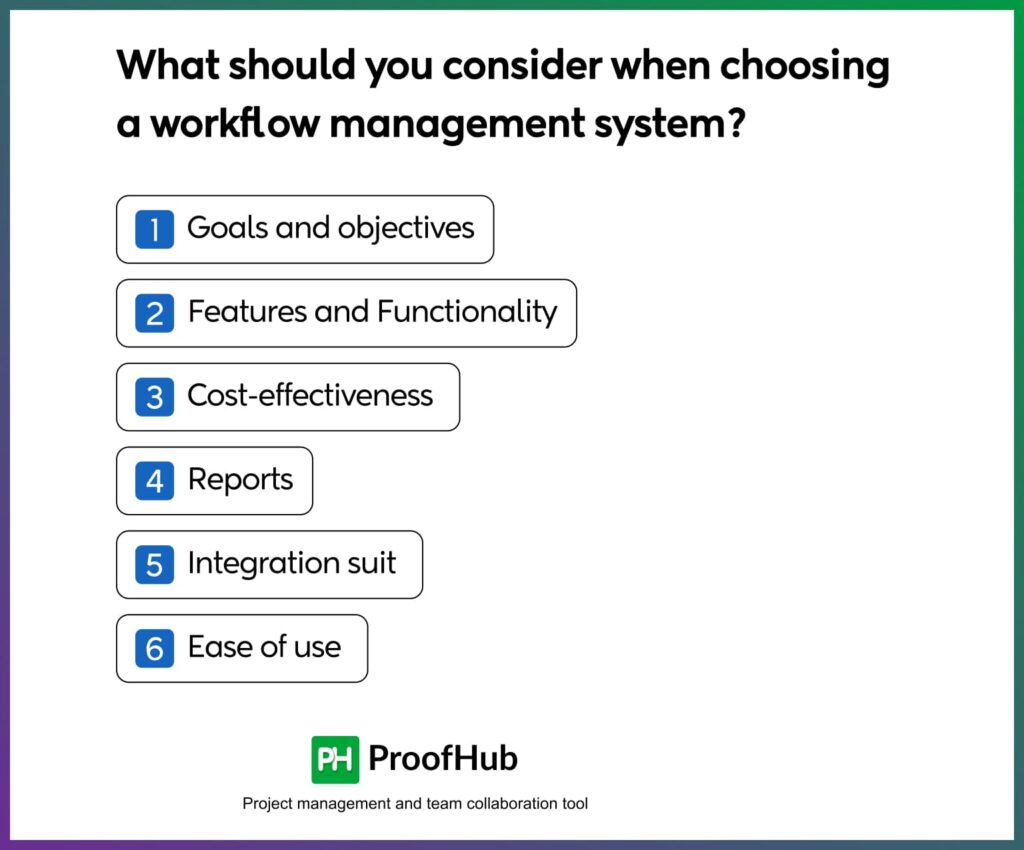 What should you consider when choosing a workflow management system