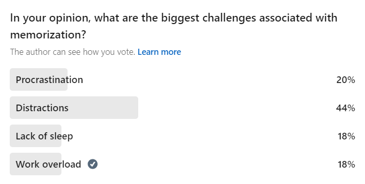 memorization poll