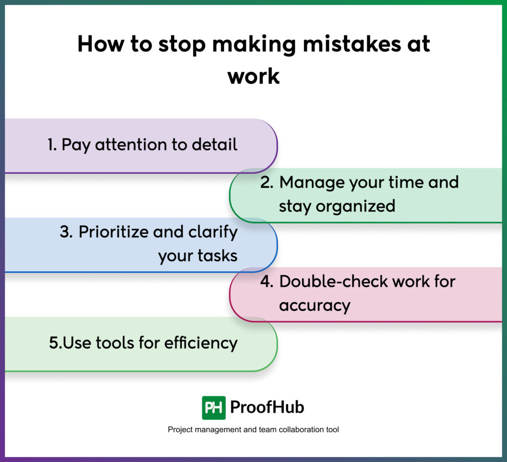 How to stop making mistakes at work