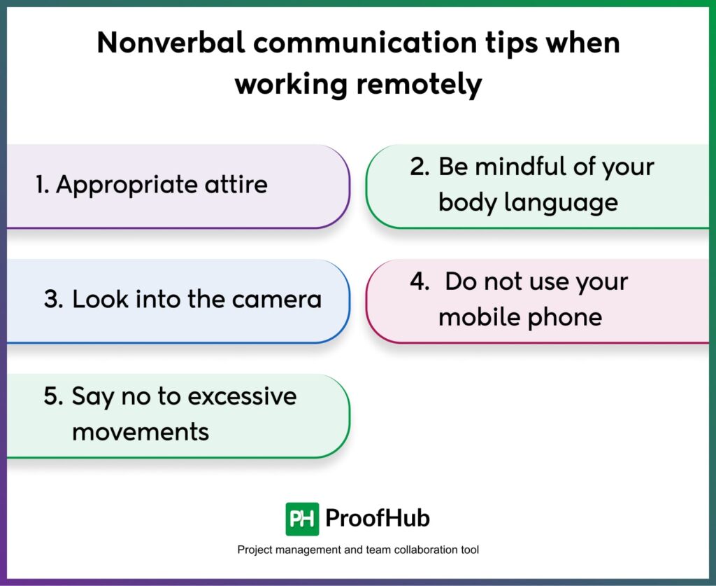 Non-verbal communication tips when working remotely