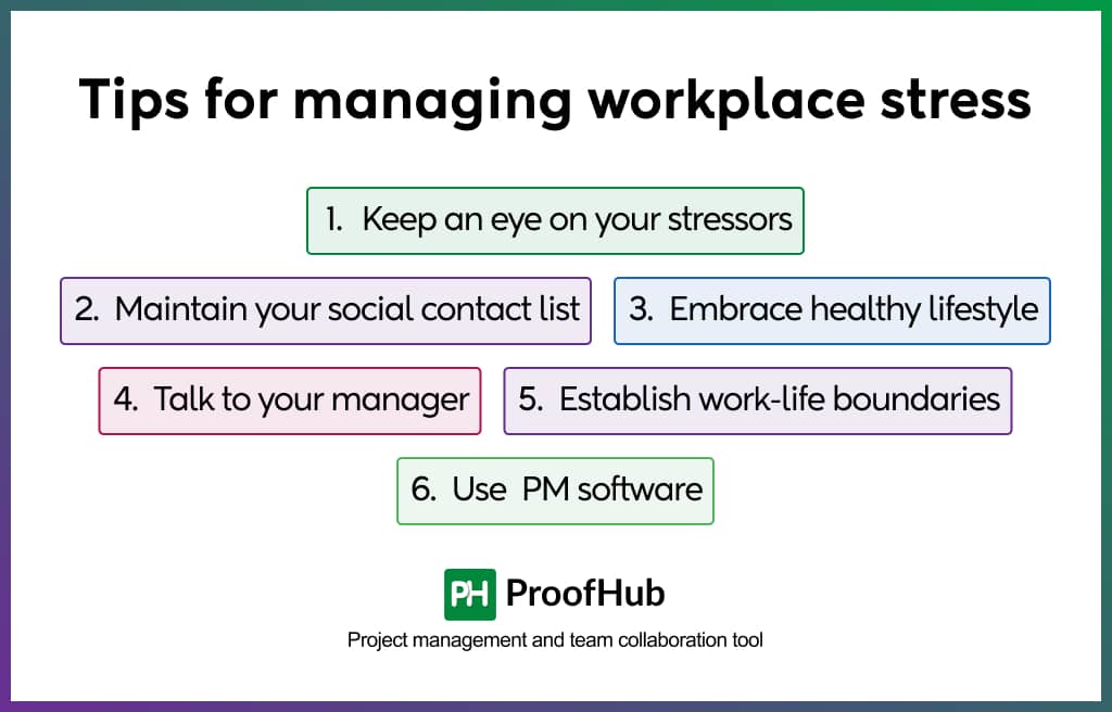 Tips for managing workplace stress