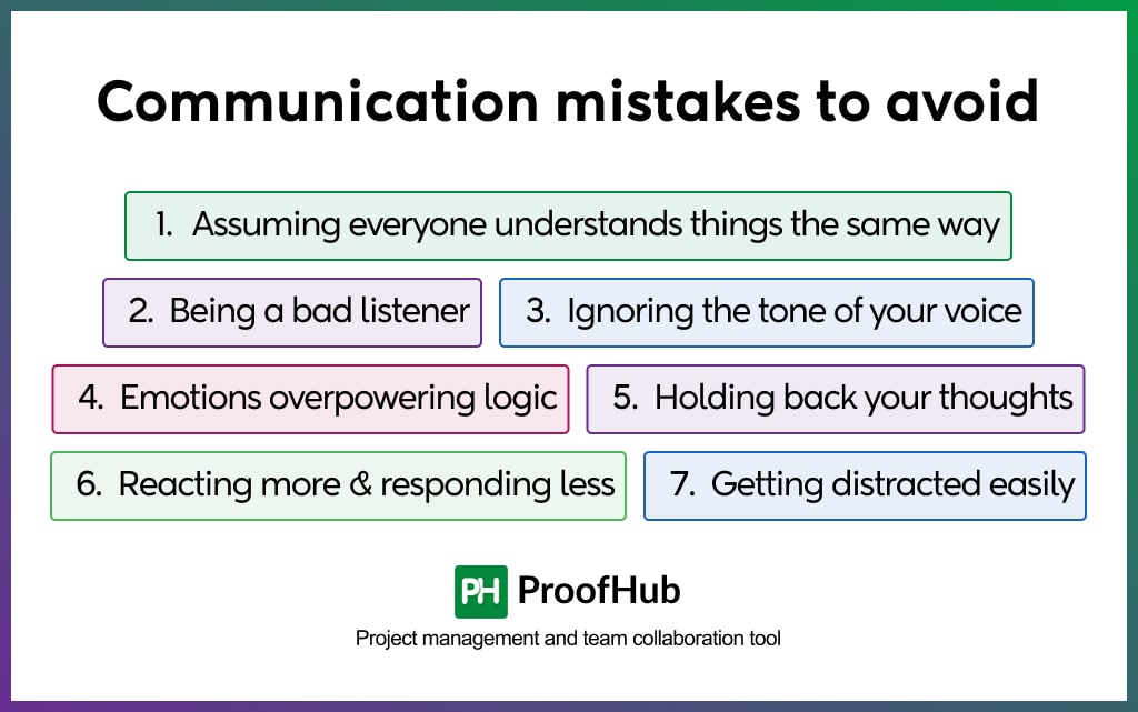 Communication mistakes to avoid