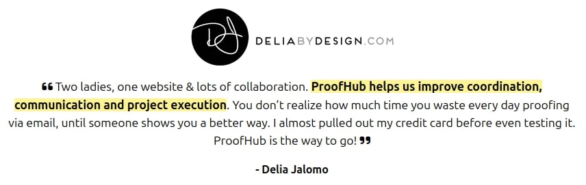 ProofHub user review